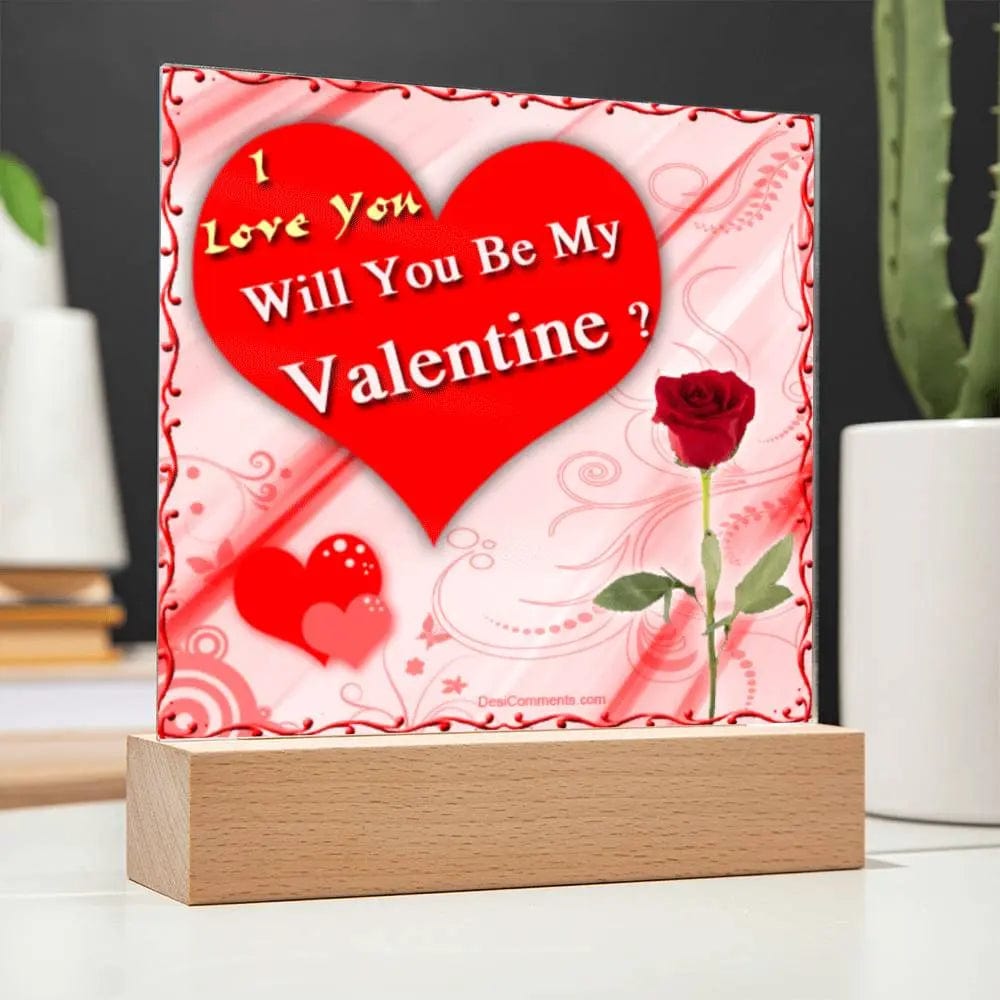 Jewelry Be My Valentine ~ Acrylic Square Plaque GiftsByJeff Gifts By Jeff Pittsburgh PA