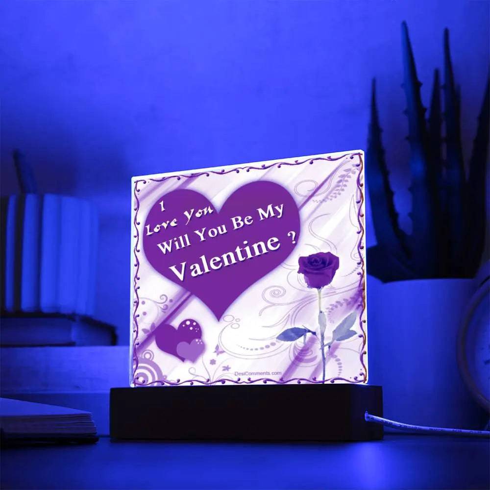 Jewelry Be My Valentine ~ Acrylic Square Plaque GiftsByJeff Gifts By Jeff Pittsburgh PA