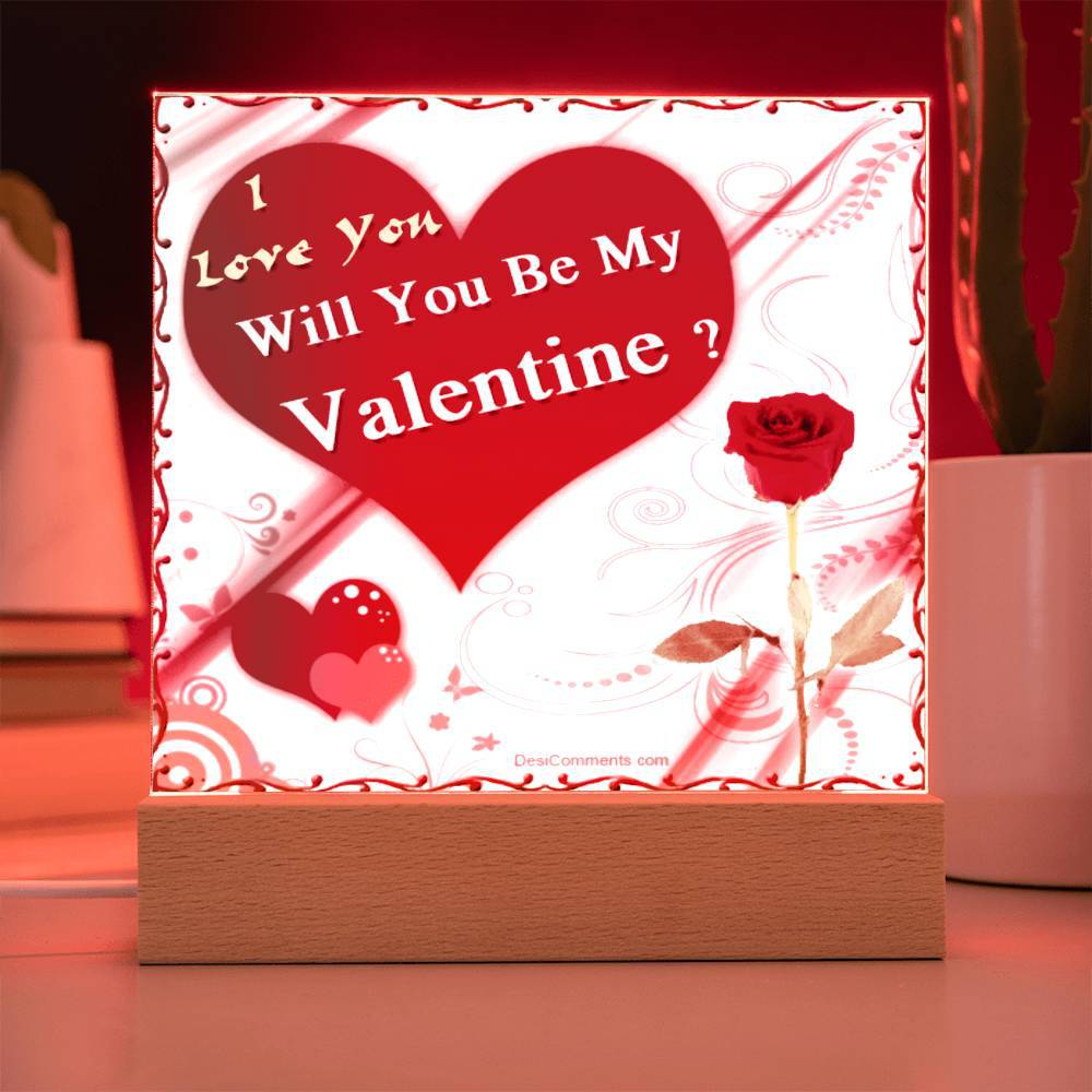 Jewelry Be My Valentine ~ Acrylic Square Plaque GiftsByJeff Gifts By Jeff Pittsburgh PA