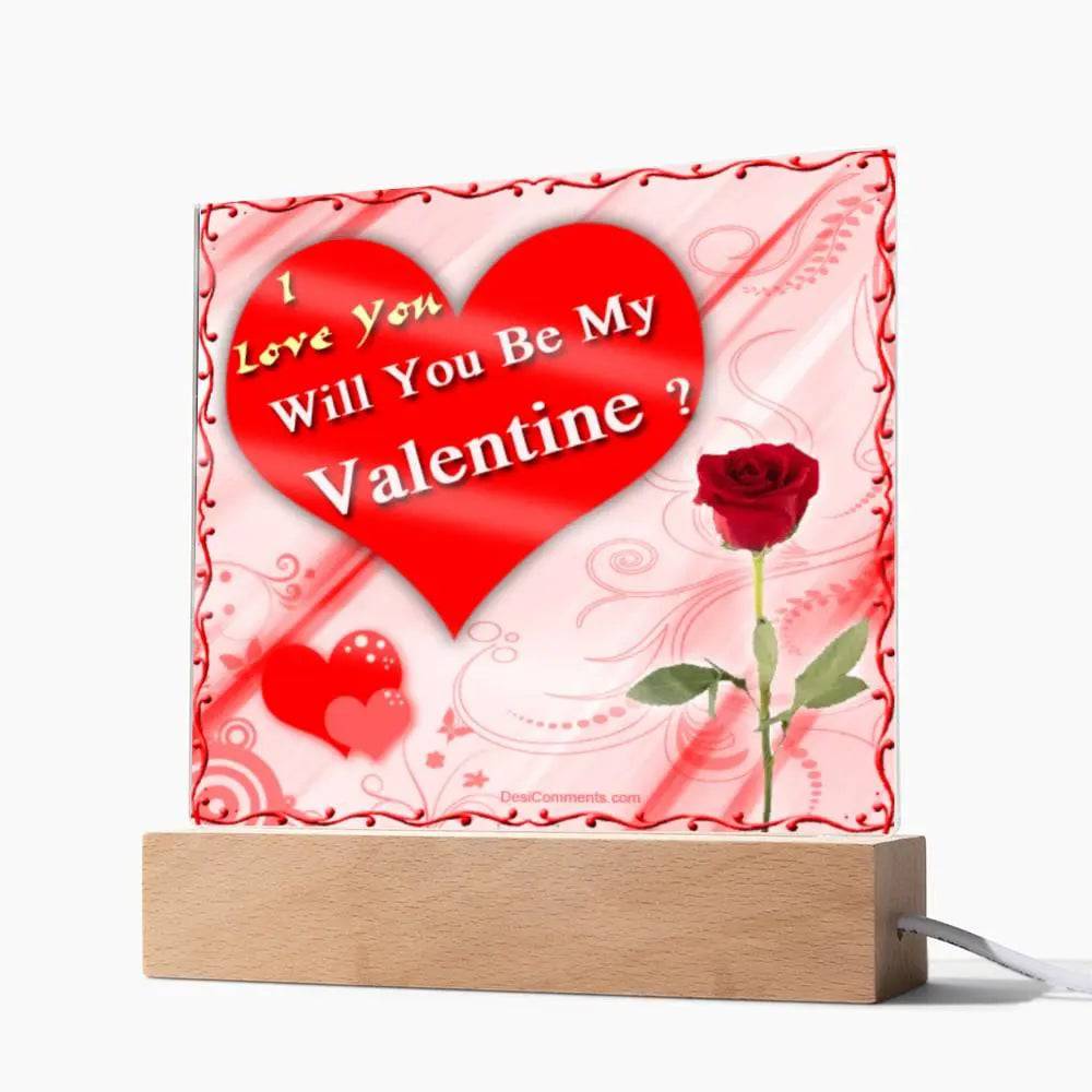 Jewelry Be My Valentine ~ Acrylic Square Plaque GiftsByJeff Gifts By Jeff Pittsburgh PA