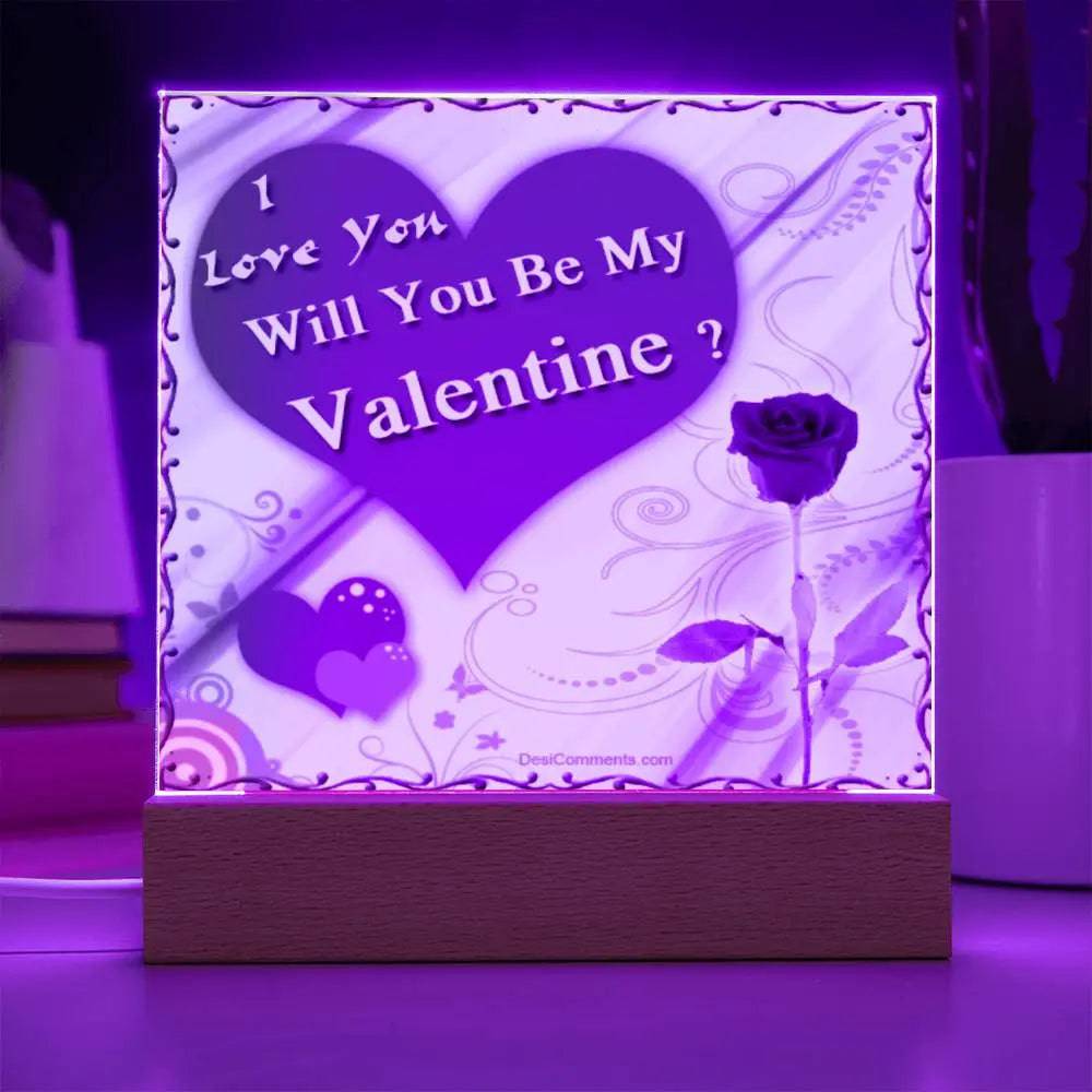 Jewelry Be My Valentine ~ Acrylic Square Plaque GiftsByJeff Gifts By Jeff Pittsburgh PA