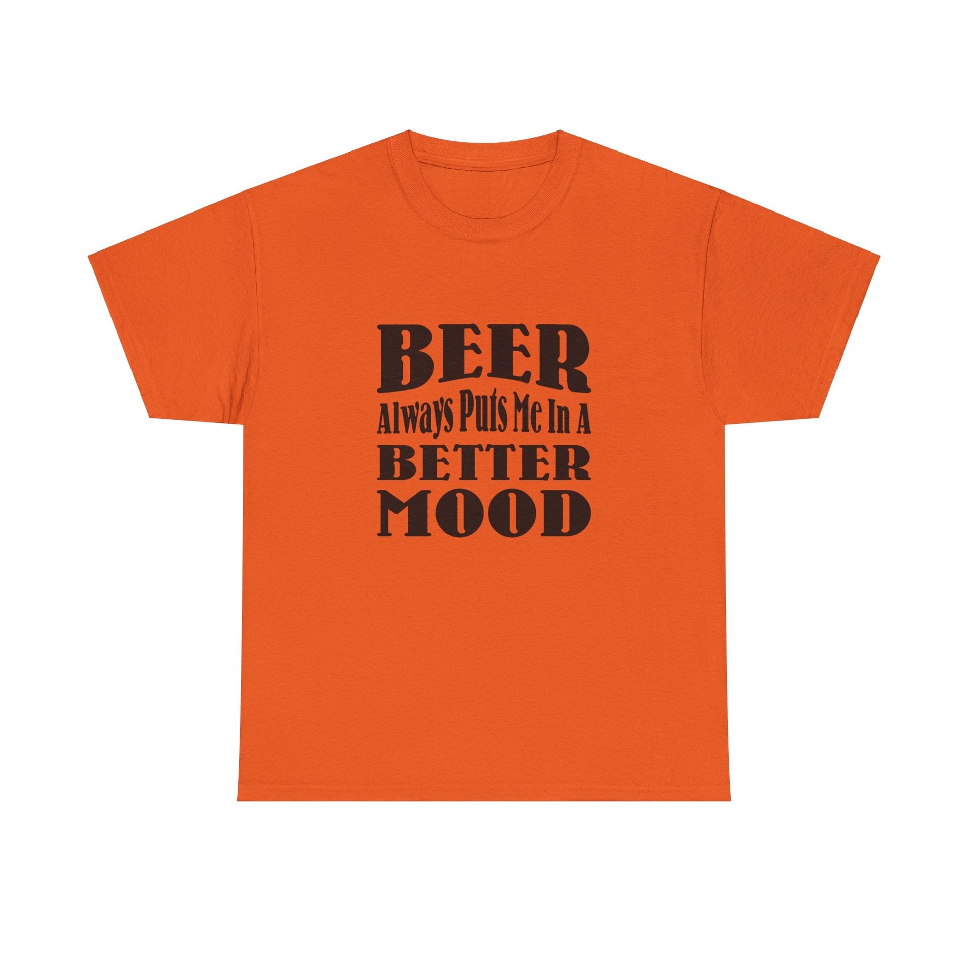 T-Shirt BEER Always Puts Me In A Better Mood - Gildan 5000 Unisex T-shirt GiftsByJeff Gifts By Jeff Pittsburgh PA