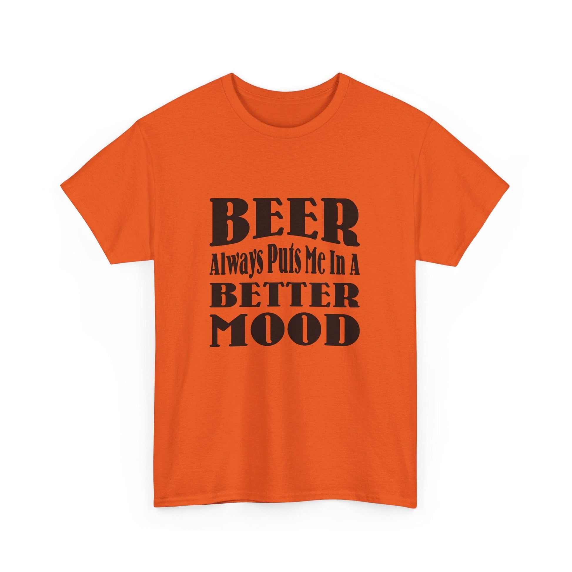 T-Shirt BEER Always Puts Me In A Better Mood - Gildan 5000 Unisex T-shirt GiftsByJeff Gifts By Jeff Pittsburgh PA