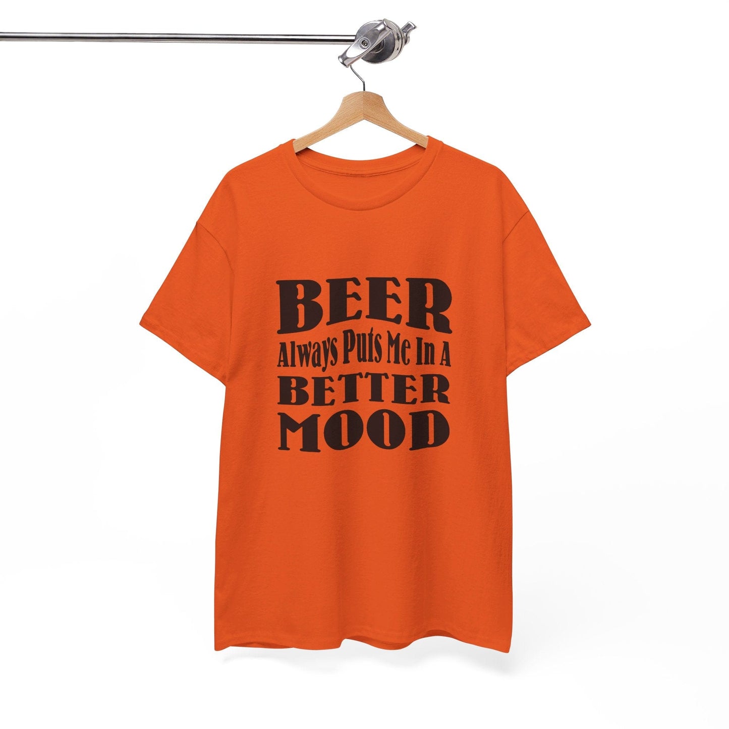 T-Shirt BEER Always Puts Me In A Better Mood - Gildan 5000 Unisex T-shirt GiftsByJeff Gifts By Jeff Pittsburgh PA