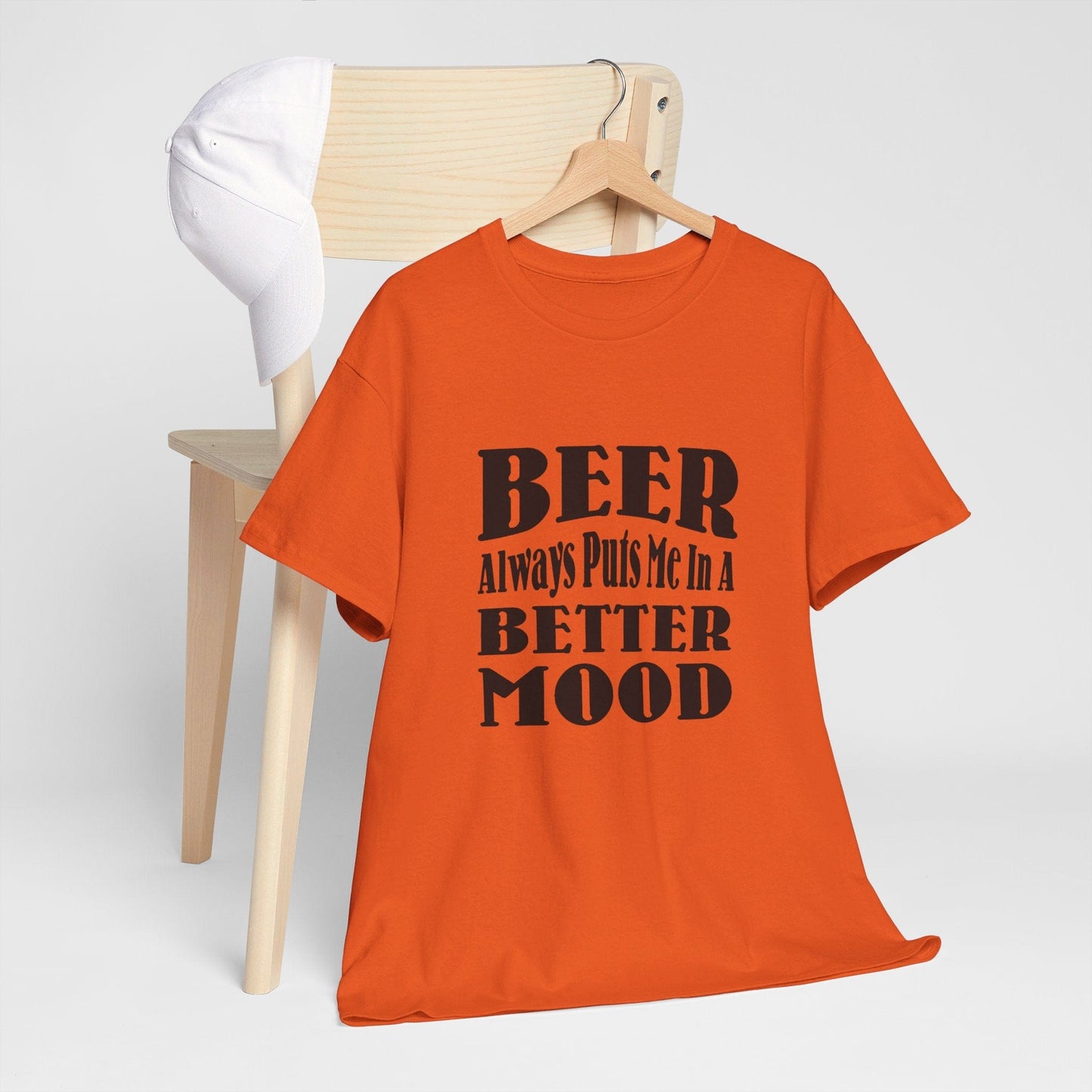 T-Shirt BEER Always Puts Me In A Better Mood - Gildan 5000 Unisex T-shirt GiftsByJeff Gifts By Jeff Pittsburgh PA