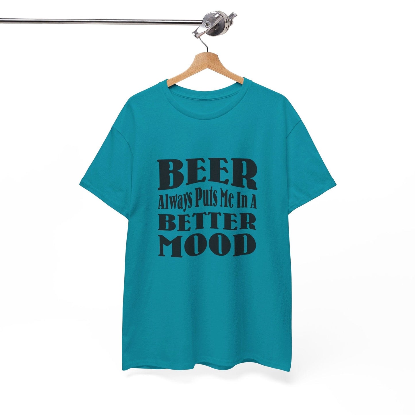 T-Shirt BEER Always Puts Me In A Better Mood - Gildan 5000 Unisex T-shirt GiftsByJeff Gifts By Jeff Pittsburgh PA