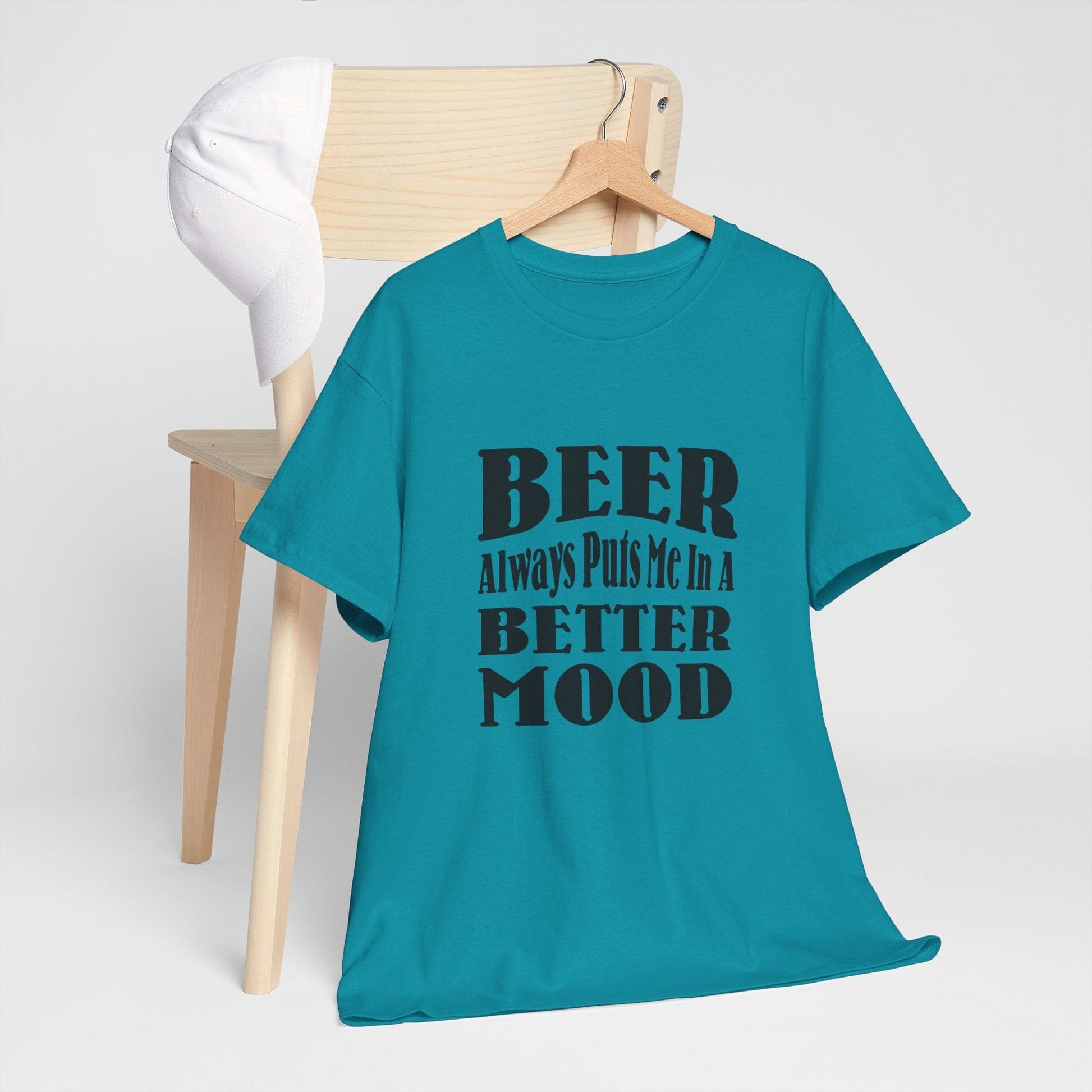 T-Shirt BEER Always Puts Me In A Better Mood - Gildan 5000 Unisex T-shirt GiftsByJeff Gifts By Jeff Pittsburgh PA