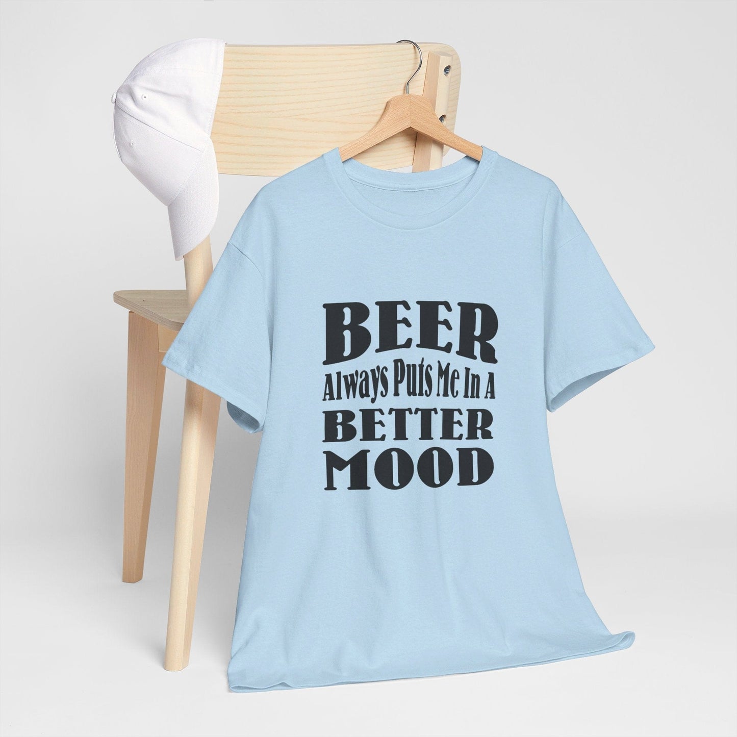 T-Shirt BEER Always Puts Me In A Better Mood - Gildan 5000 Unisex T-shirt GiftsByJeff Gifts By Jeff Pittsburgh PA