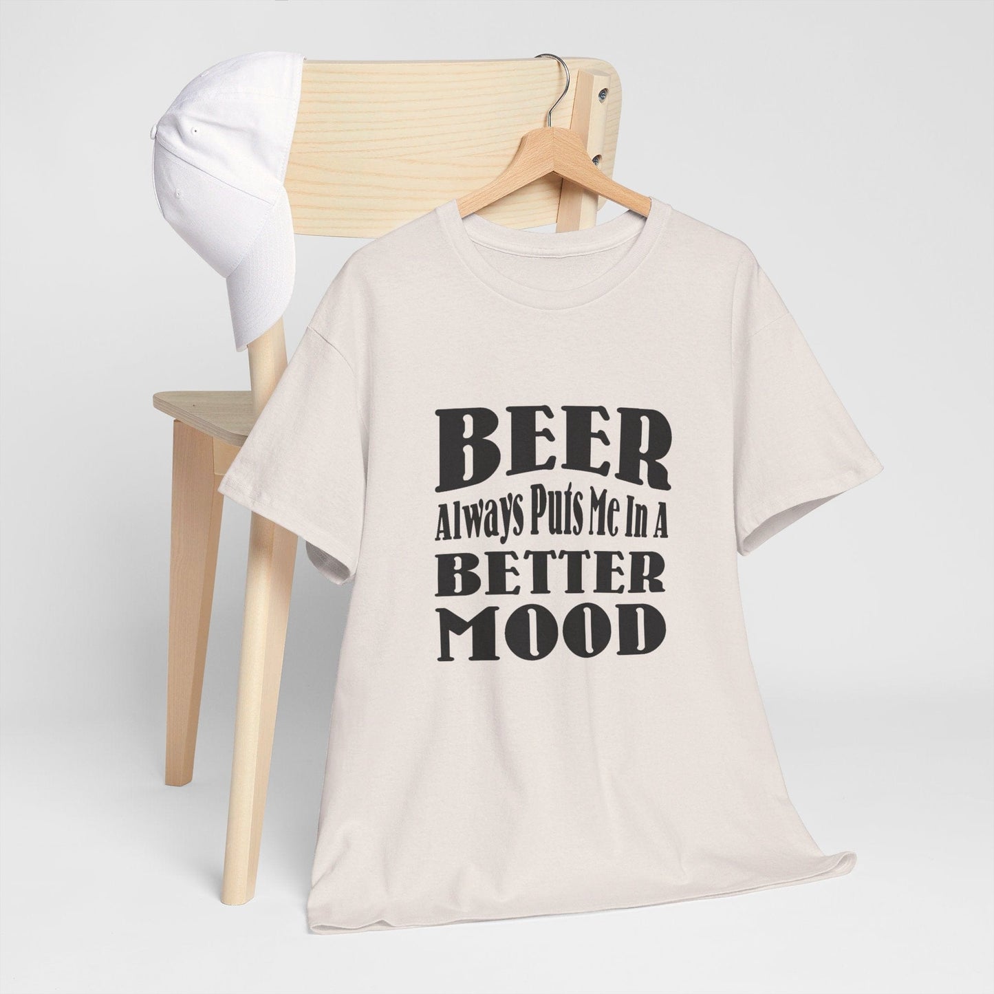 T-Shirt BEER Always Puts Me In A Better Mood - Gildan 5000 Unisex T-shirt GiftsByJeff Gifts By Jeff Pittsburgh PA