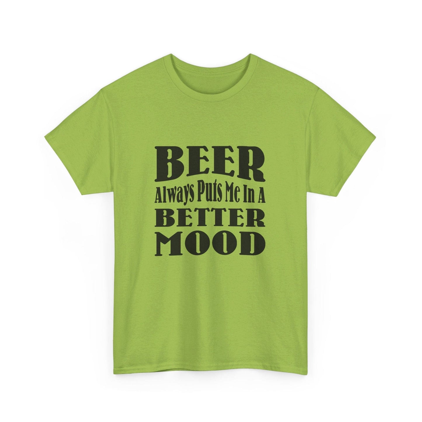 T-Shirt BEER Always Puts Me In A Better Mood - Gildan 5000 Unisex T-shirt GiftsByJeff Gifts By Jeff Pittsburgh PA