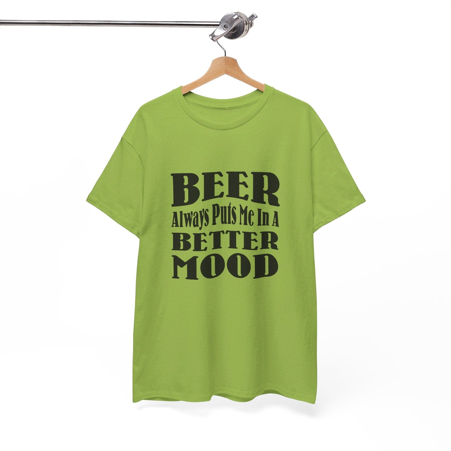 T-Shirt BEER Always Puts Me In A Better Mood - Gildan 5000 Unisex T-shirt GiftsByJeff Gifts By Jeff Pittsburgh PA