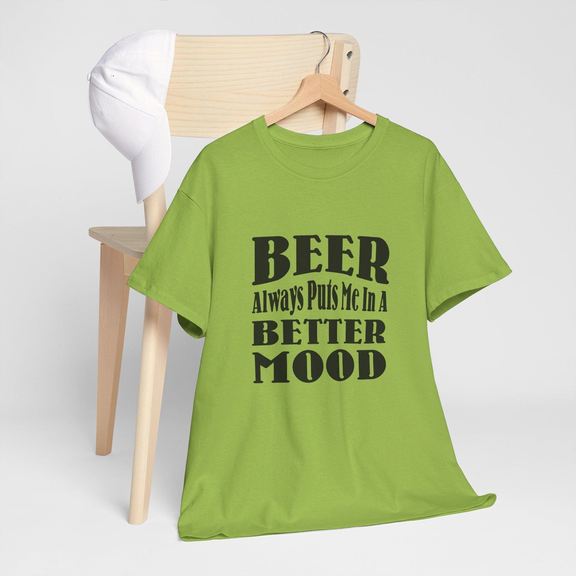 T-Shirt BEER Always Puts Me In A Better Mood - Gildan 5000 Unisex T-shirt GiftsByJeff Gifts By Jeff Pittsburgh PA