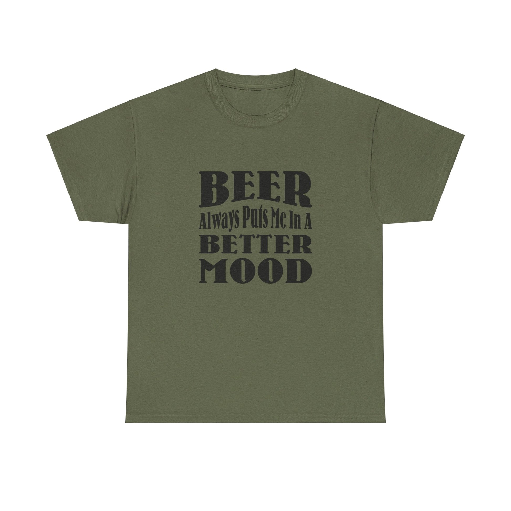 T-Shirt BEER Always Puts Me In A Better Mood - Gildan 5000 Unisex T-shirt GiftsByJeff Gifts By Jeff Pittsburgh PA