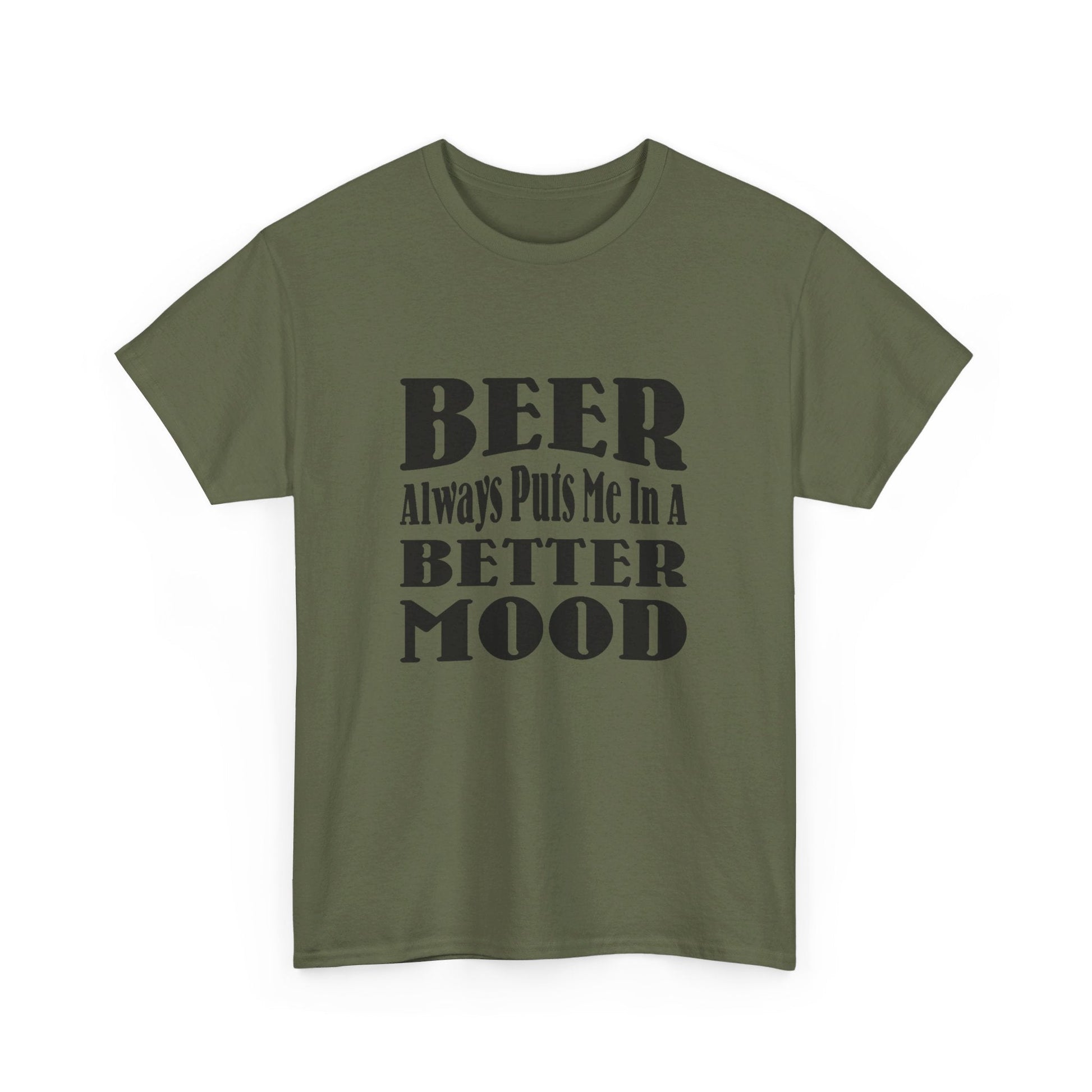 T-Shirt BEER Always Puts Me In A Better Mood - Gildan 5000 Unisex T-shirt GiftsByJeff Gifts By Jeff Pittsburgh PA