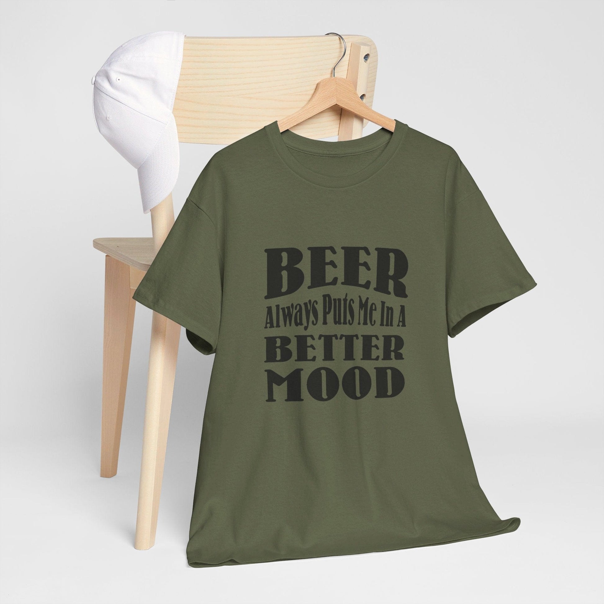 T-Shirt BEER Always Puts Me In A Better Mood - Gildan 5000 Unisex T-shirt GiftsByJeff Gifts By Jeff Pittsburgh PA