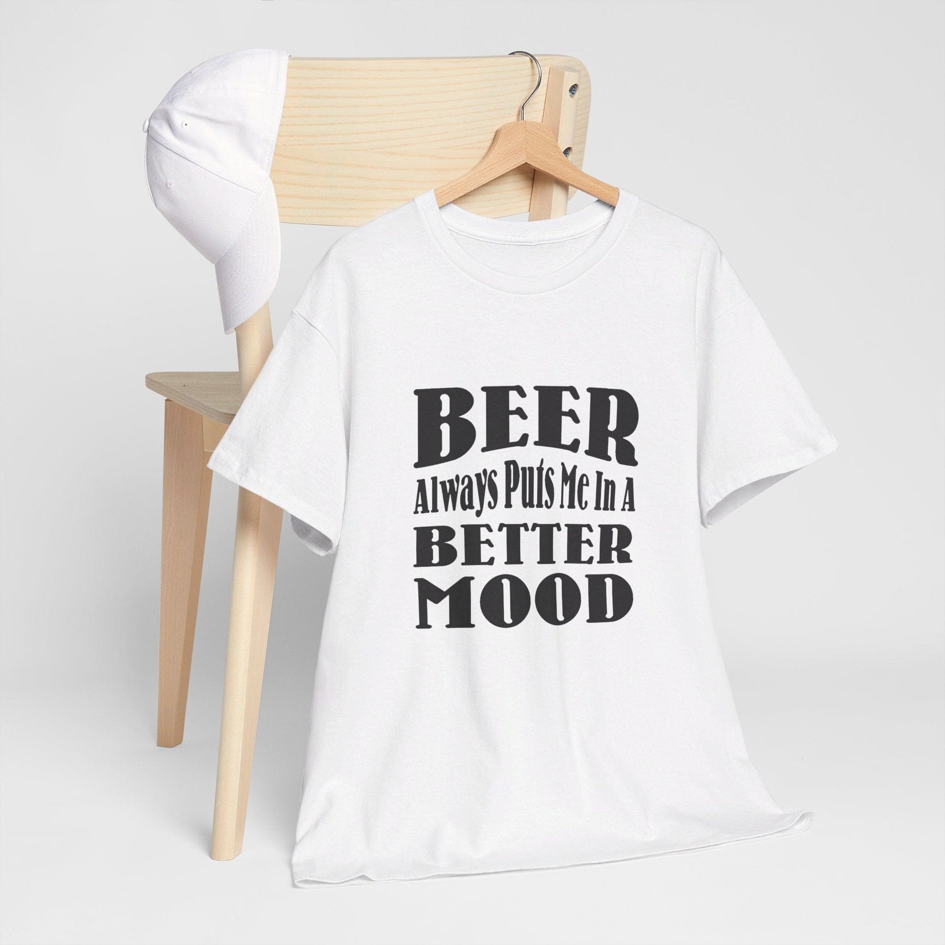 T-Shirt BEER Always Puts Me In A Better Mood - Gildan 5000 Unisex T-shirt GiftsByJeff Gifts By Jeff Pittsburgh PA