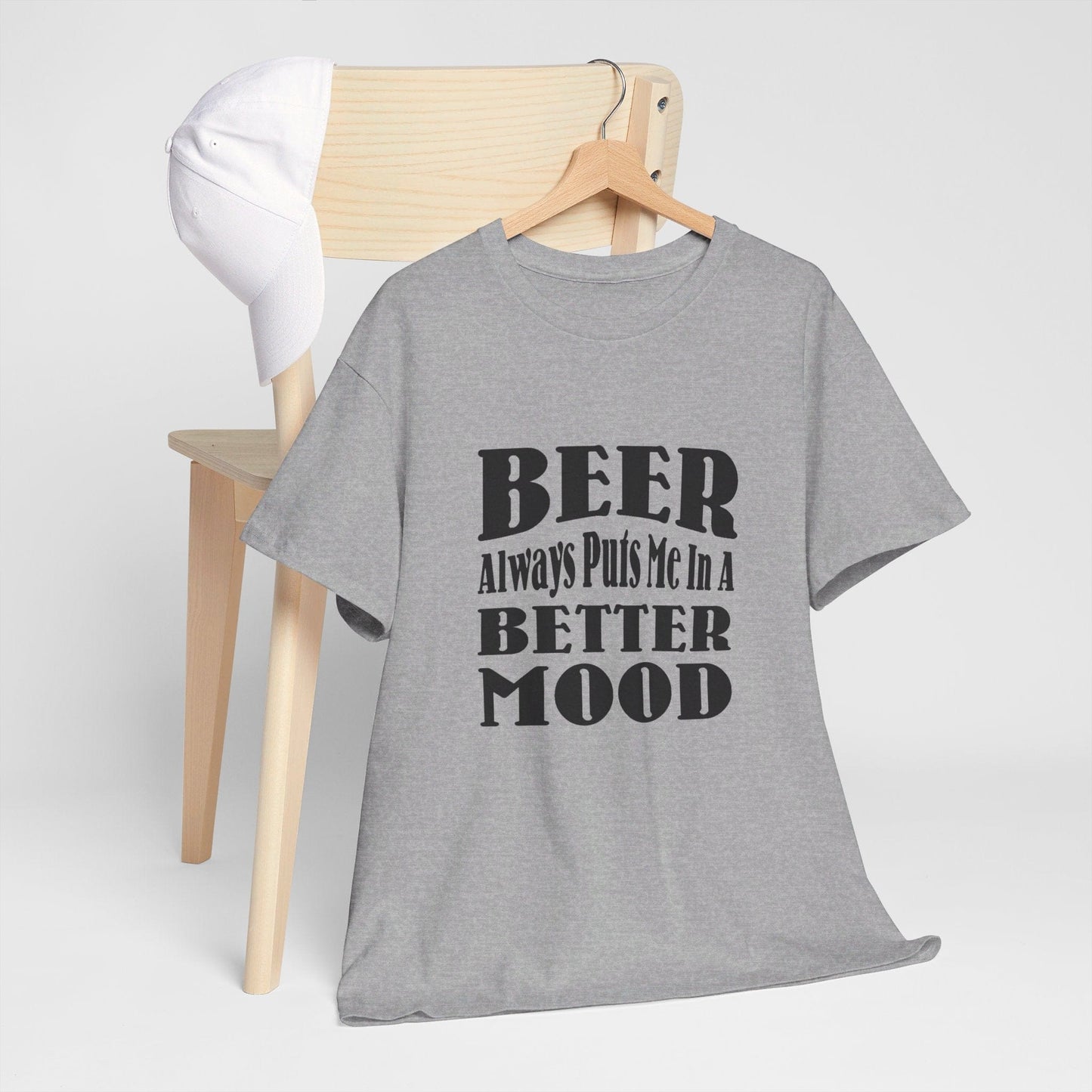 T-Shirt BEER Always Puts Me In A Better Mood - Gildan 5000 Unisex T-shirt GiftsByJeff Gifts By Jeff Pittsburgh PA