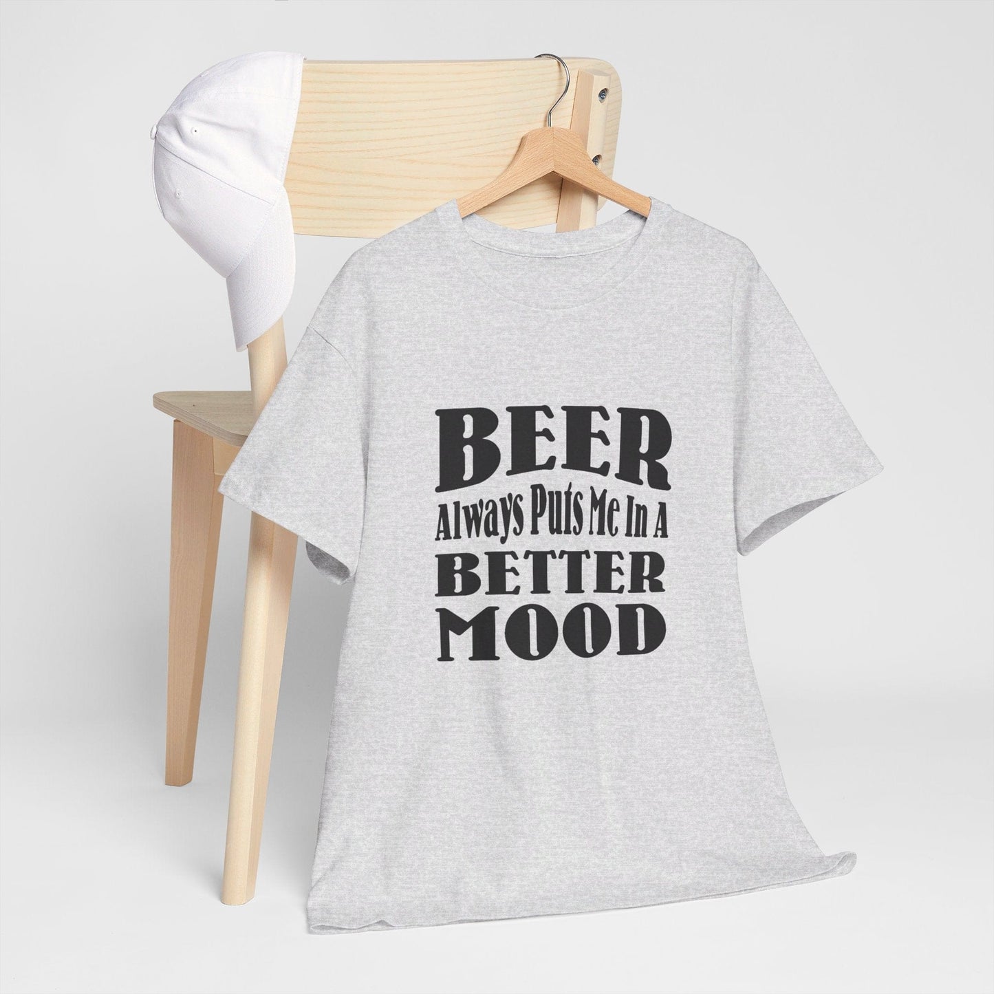 T-Shirt BEER Always Puts Me In A Better Mood - Gildan 5000 Unisex T-shirt GiftsByJeff Gifts By Jeff Pittsburgh PA