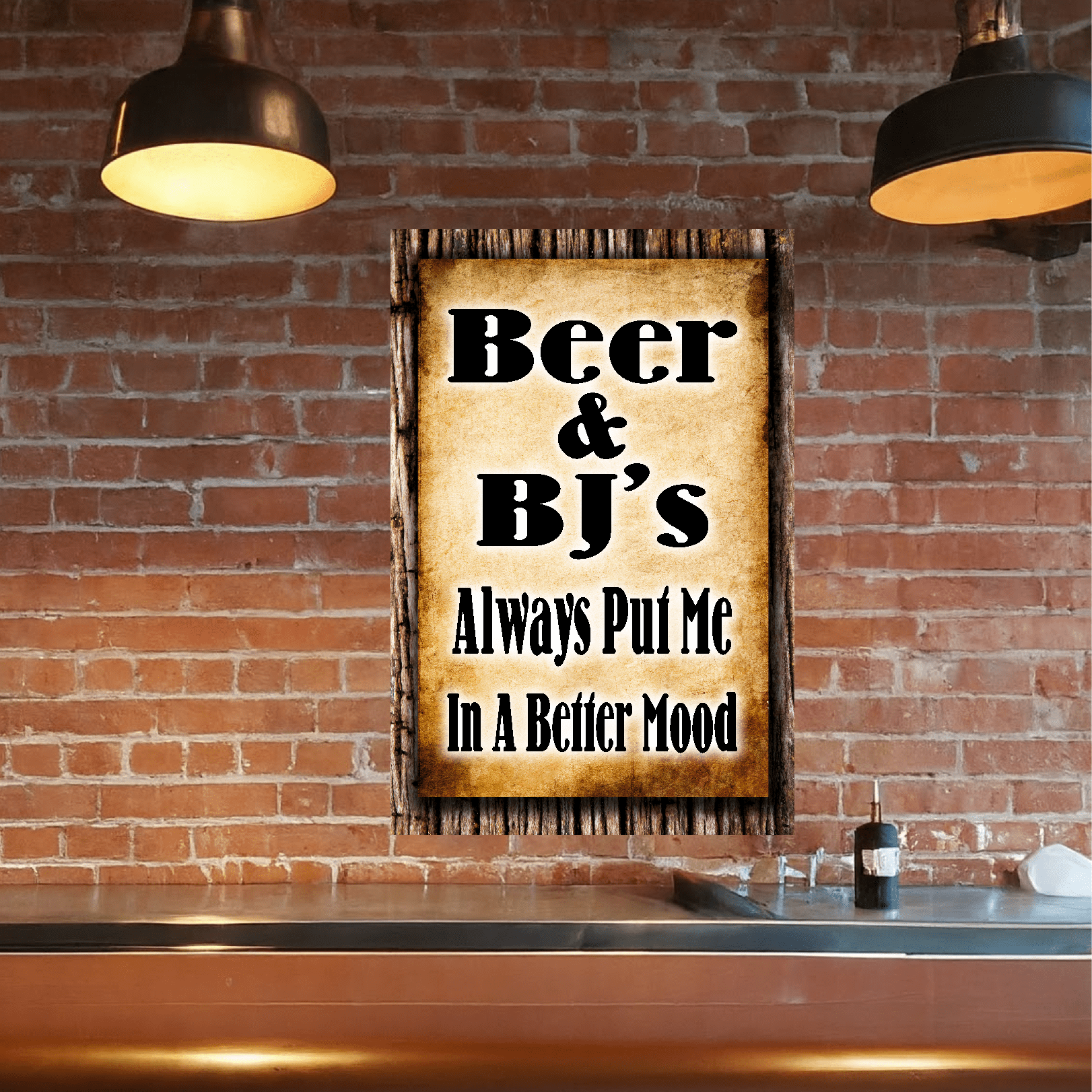 accessories BEER & BJ's Always Put Me In A Better Mood - 12" x 18" Vintage Metal Sign GiftsByJeff Gifts By Jeff Pittsburgh PA