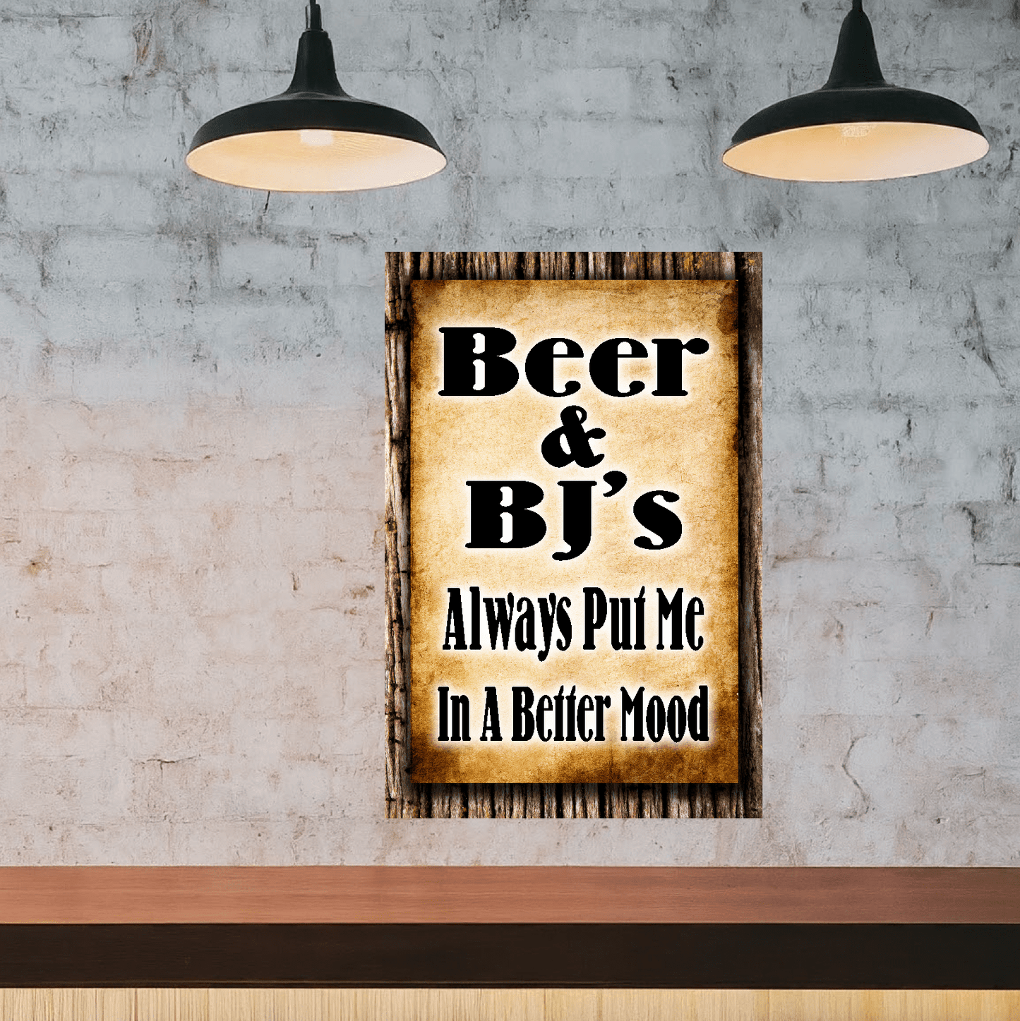 accessories BEER & BJ's Always Put Me In A Better Mood - 12" x 18" Vintage Metal Sign GiftsByJeff Gifts By Jeff Pittsburgh PA