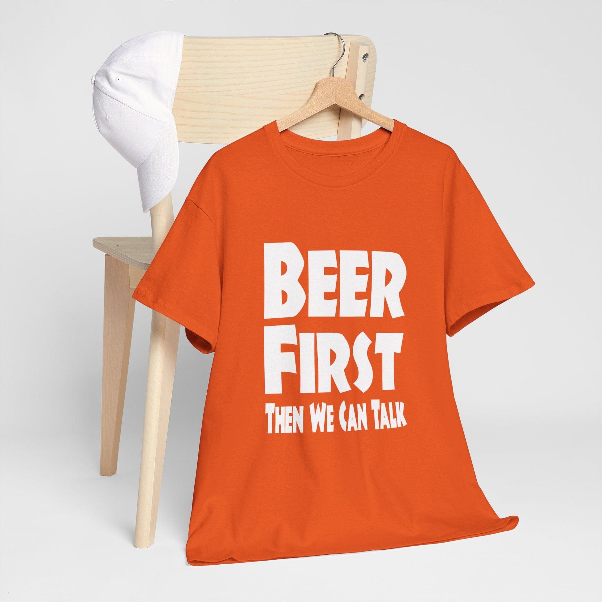 T-Shirt Beer First, Then We Can Talk - Gildan 5000 Unisex T-shirt GiftsByJeff Gifts By Jeff Pittsburgh PA