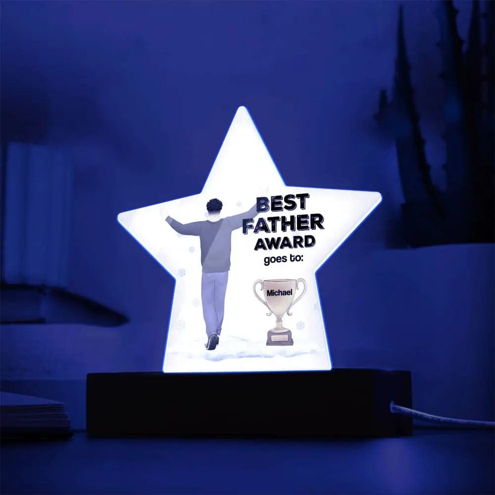 Jewelry Best Father Award (Personalized) ~ Star Acrylic Plaque GiftsByJeff Gifts By Jeff Pittsburgh PA