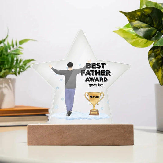 Jewelry Best Father Award (Personalized) ~ Star Acrylic Plaque GiftsByJeff Gifts By Jeff Pittsburgh PA