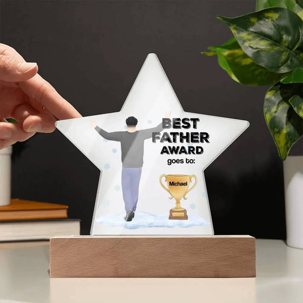 Jewelry Best Father Award (Personalized) ~ Star Acrylic Plaque GiftsByJeff Gifts By Jeff Pittsburgh PA