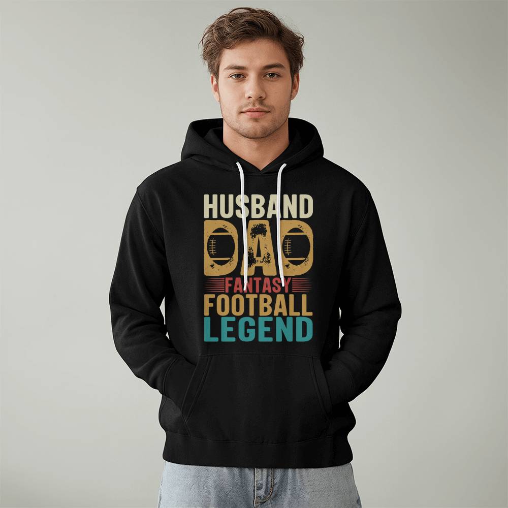 Jewelry Best Gift For Husband Dad - Fantasy Football Legend - Black Pullover Hooded Sweatshirt GiftsByJeff Gifts By Jeff Pittsburgh PA