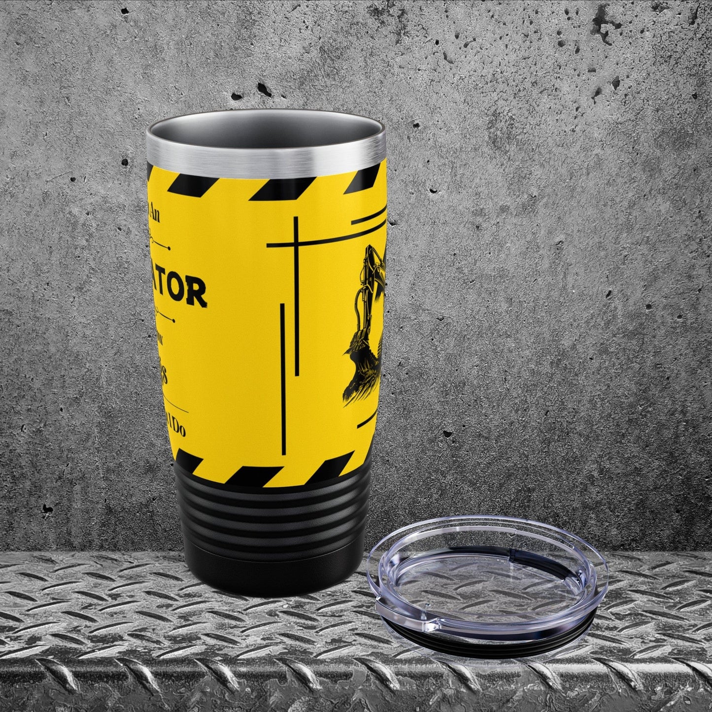 Mug Black / 20oz Relax, I'm An Excavator, And I Know Things - Ringneck Tumbler, 20oz GiftsByJeff Gifts By Jeff Pittsburgh PA