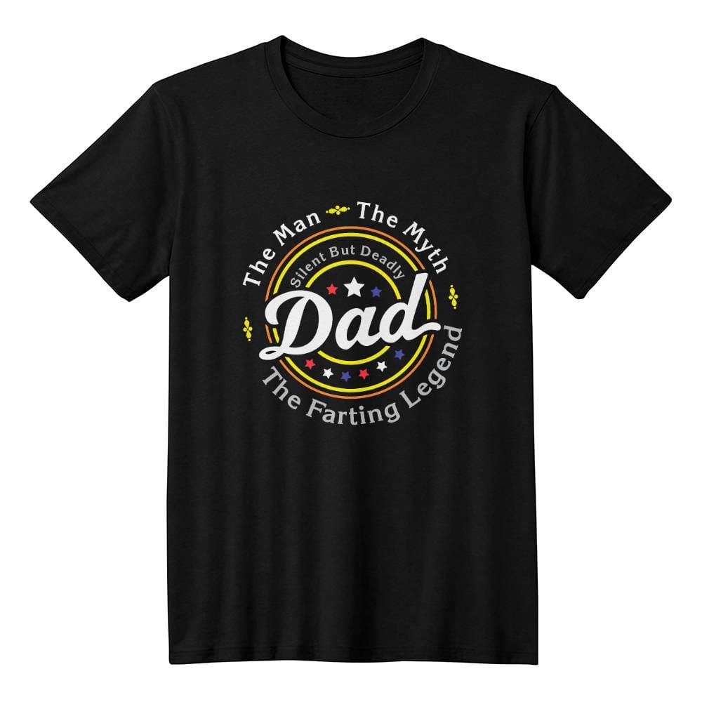 Jewelry Black / 2XL DAD The Man, The Myth, The Farting Legend. Silent But Deadly - Bella + Canvas 3001 Jersey Adult Tee Tshirt GiftsByJeff Gifts By Jeff Pittsburgh PA