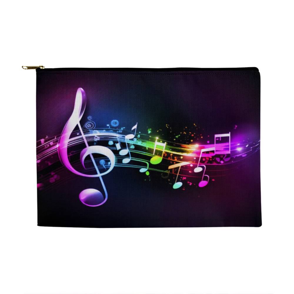 Jewelry Black Zipper Music Is My Life - Large Fabric Zippered Pouch GiftsByJeff Gifts By Jeff Pittsburgh PA