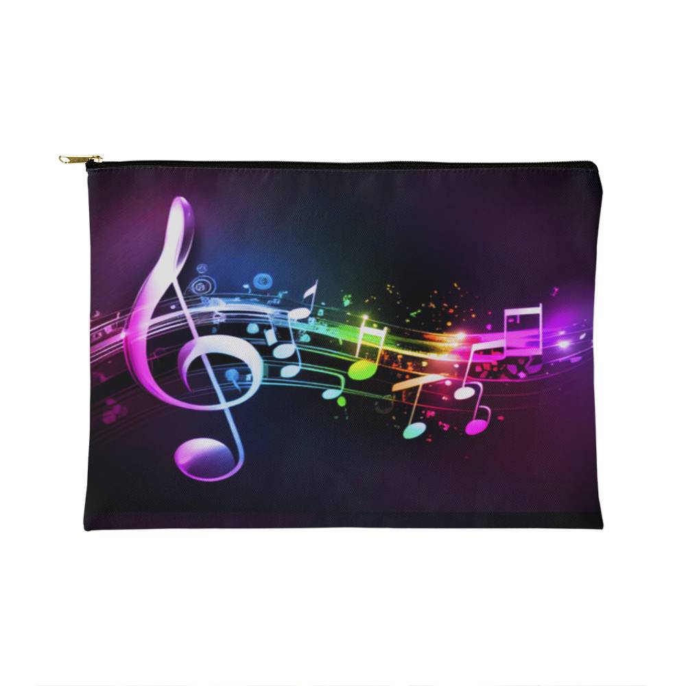 Jewelry Black Zipper Music Is My Life - Small Fabric Zippered Pouch GiftsByJeff Gifts By Jeff Pittsburgh PA