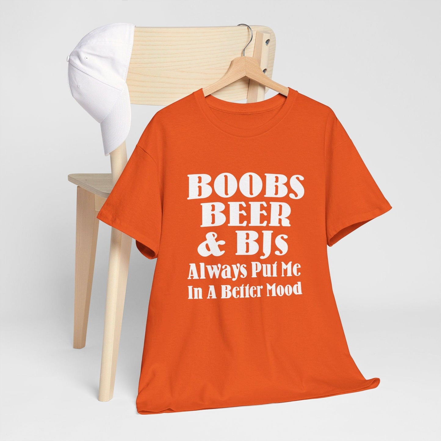 T-Shirt Boobs, Beer & BJs Always Put Me In A Better Mood - Gildan 5000 Unisex T-shirt GiftsByJeff Gifts By Jeff Pittsburgh PA