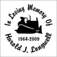 Car Decals Bulldozer - Celebration Of Life Decal GiftsByJeff Gifts By Jeff Pittsburgh PA