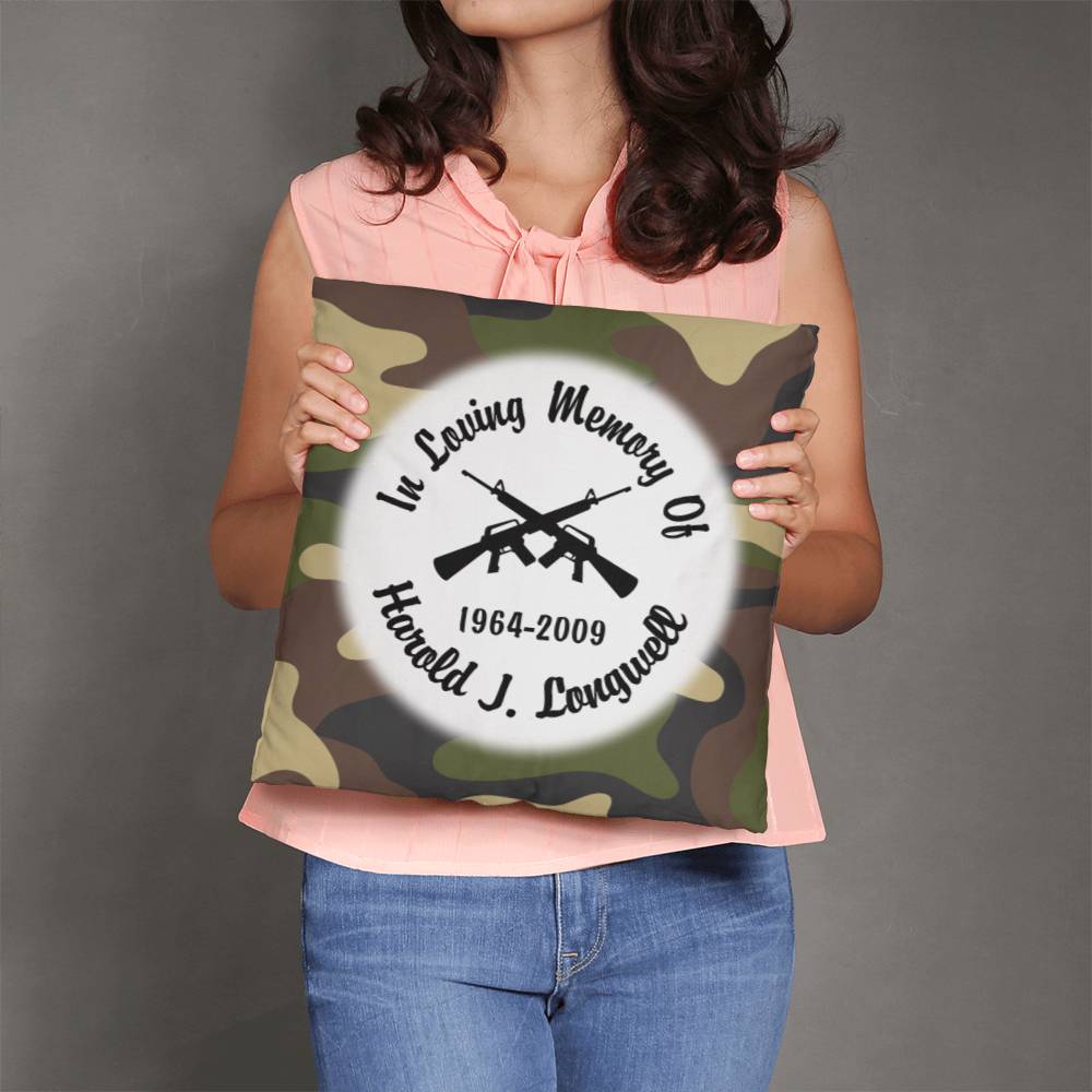 Jewelry Camouflage Guns Crossed Personalized Memorial Pillow GiftsByJeff Gifts By Jeff Pittsburgh PA