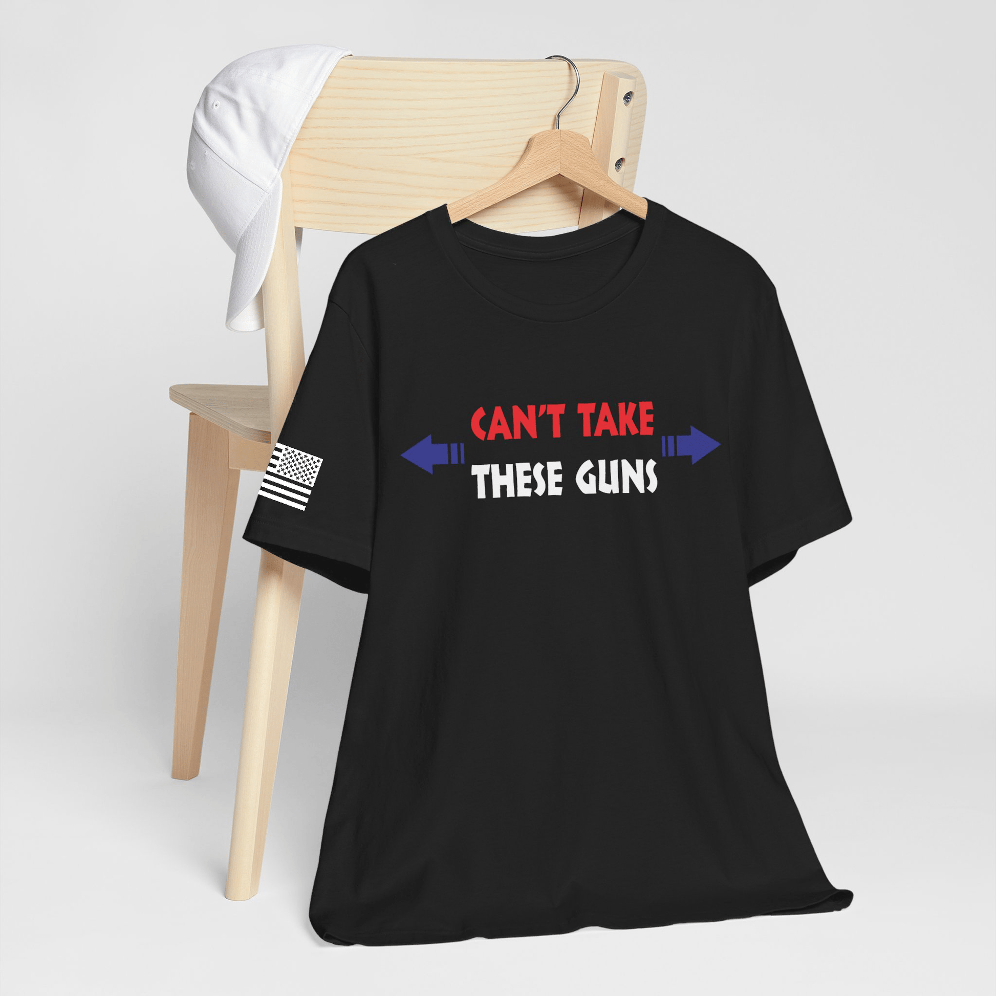 T-Shirt Can't Take These Guns - Black T-shirt GiftsByJeff Gifts By Jeff Pittsburgh PA