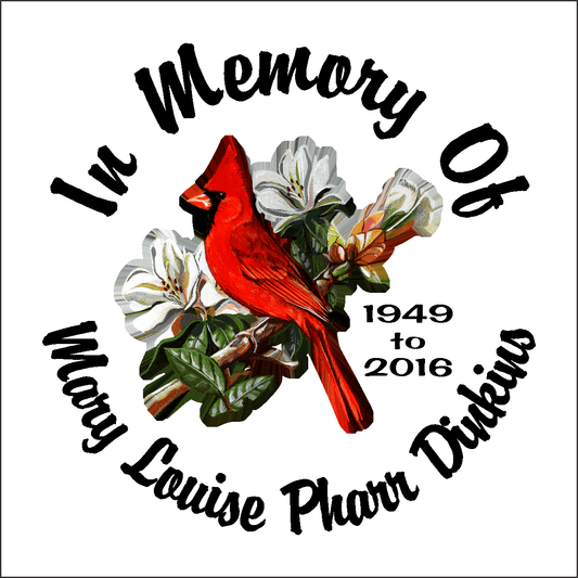 Car Decals Cardinal Red Bird Full Color - Celebration Of Life Decal GiftsByJeff Gifts By Jeff Pittsburgh PA