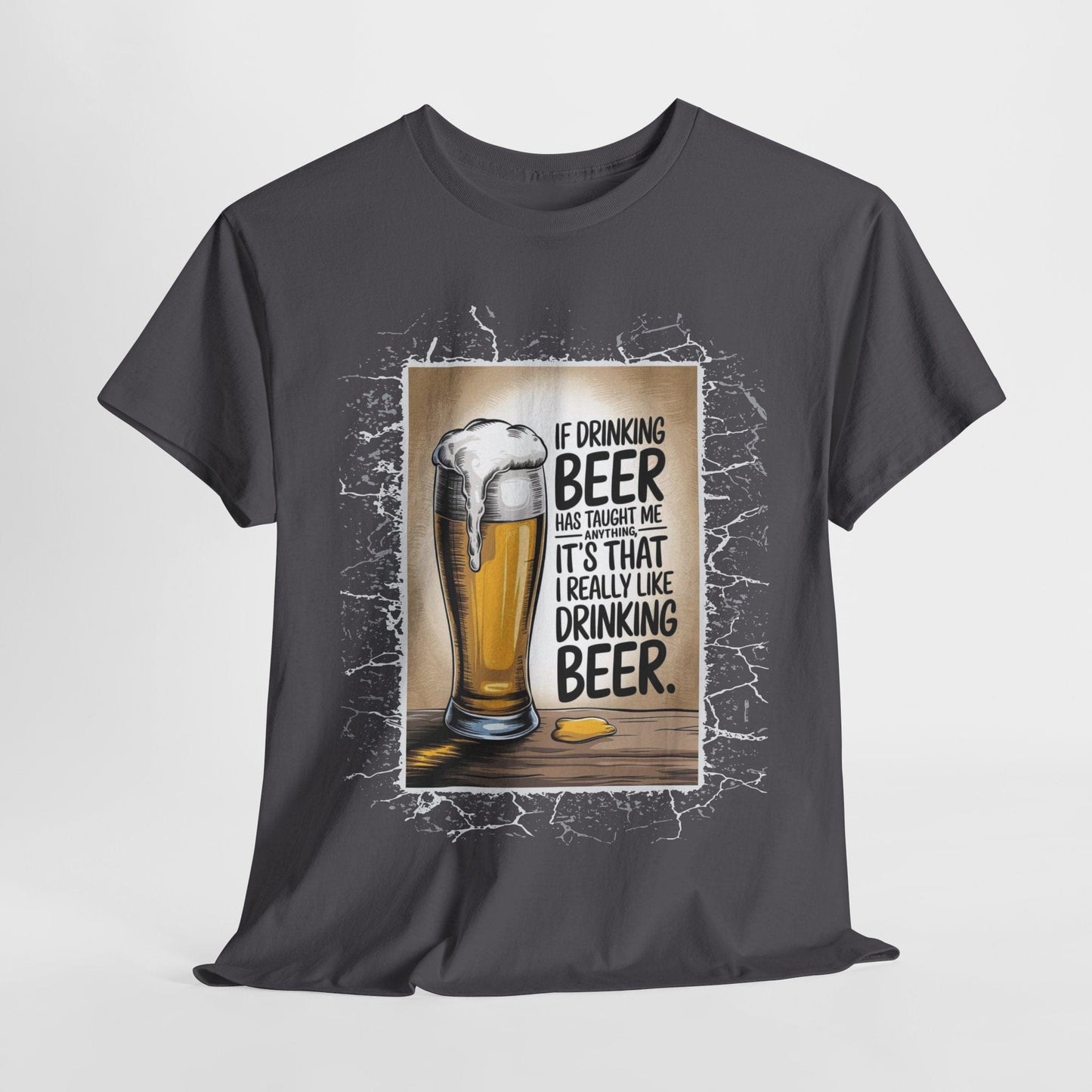 T-Shirt Charcoal / S I Really Like Drinking Beer - Funny Beer Lover T-Shirt I Really Like Drinking Beer - Funny Beer Lover T-Shirt GiftsByJeff Gifts By Jeff Pittsburgh PA