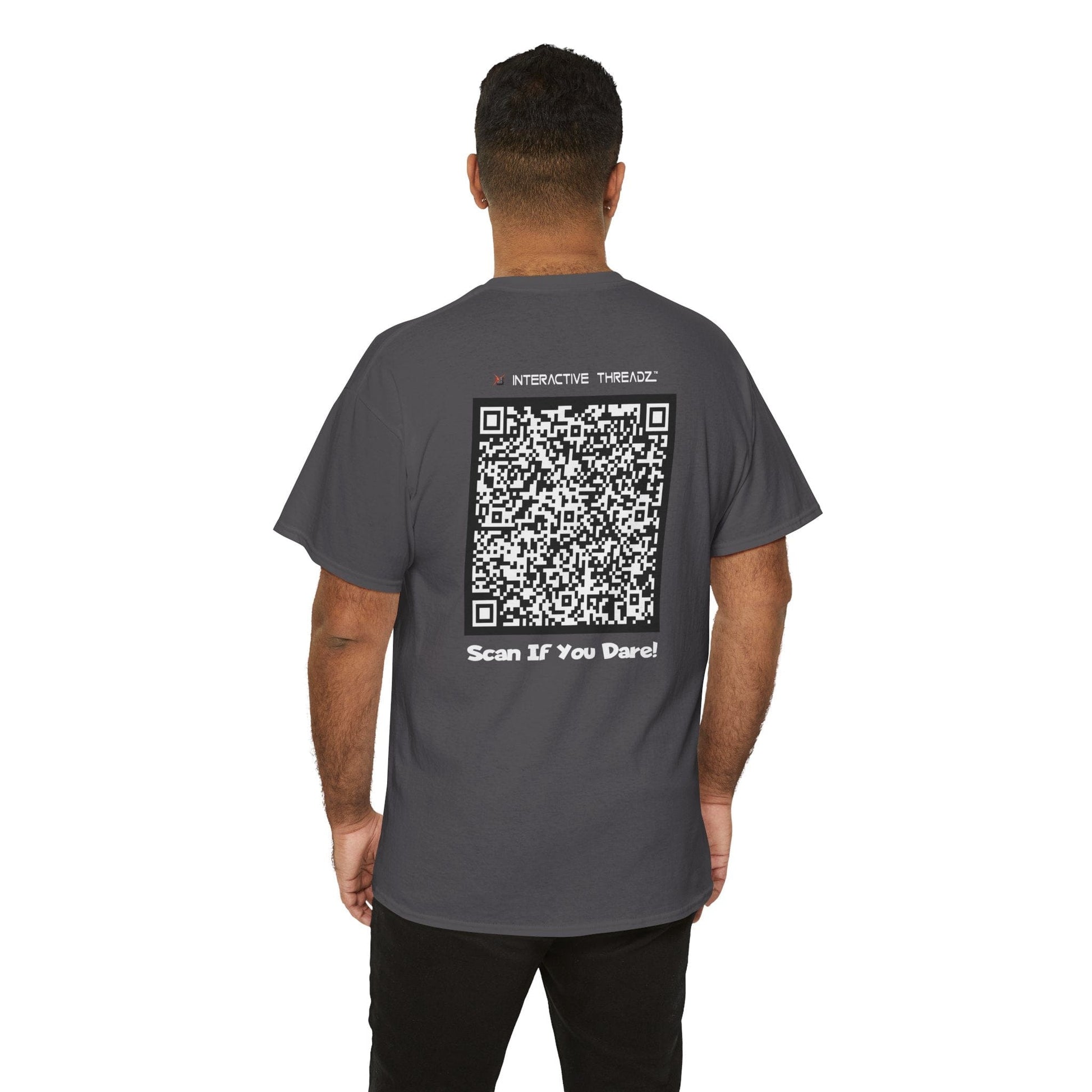 T-Shirt Charcoal / S You Owe Me A Beer, Or A Peek At Your Titties - QR Code Shirt - Gildan 5000 Unisex T-shirt GiftsByJeff Gifts By Jeff Pittsburgh PA