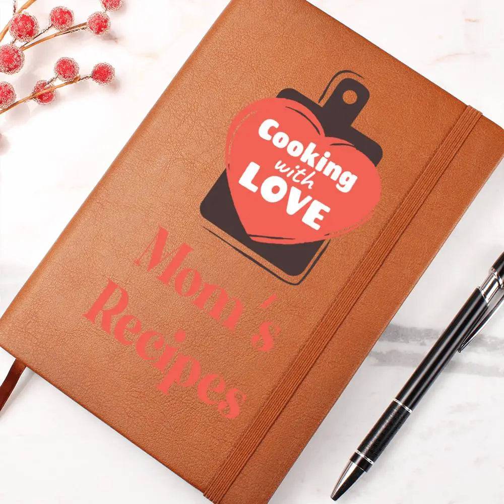 Jewelry Cooking With Love - Recipe Book, and Healthy Food Journal - Leatherbound Notebook GiftsByJeff Gifts By Jeff Pittsburgh PA