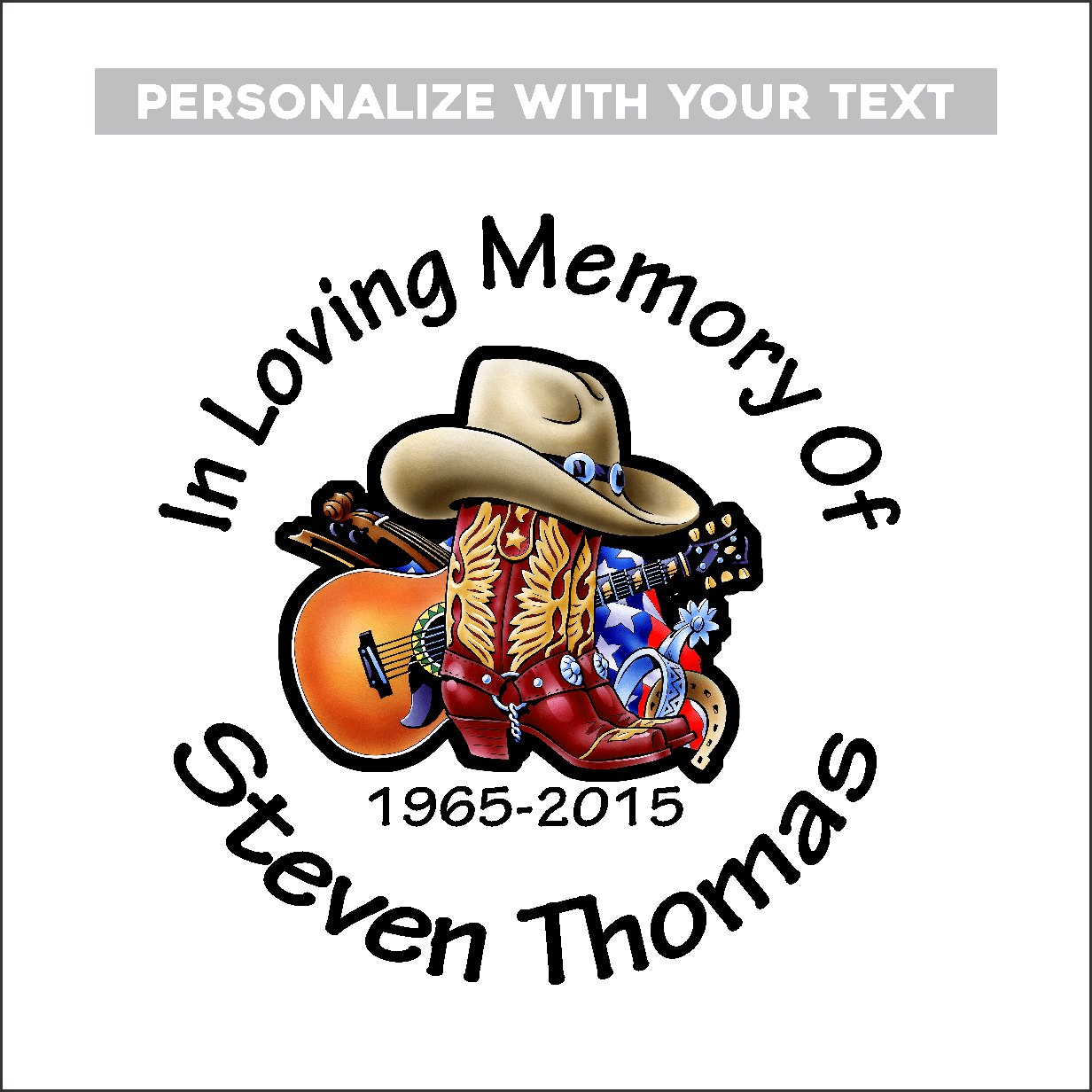 Car Decals Country Music Full Color - Celebration Of Life Decal GiftsByJeff Gifts By Jeff Pittsburgh PA