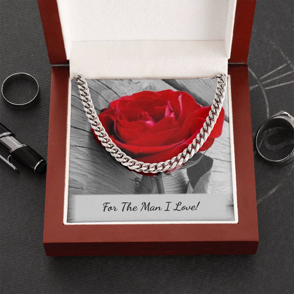 Jewelry Cuban Link Chain with Personalized Message Card for Him GiftsByJeff Gifts By Jeff Pittsburgh PA