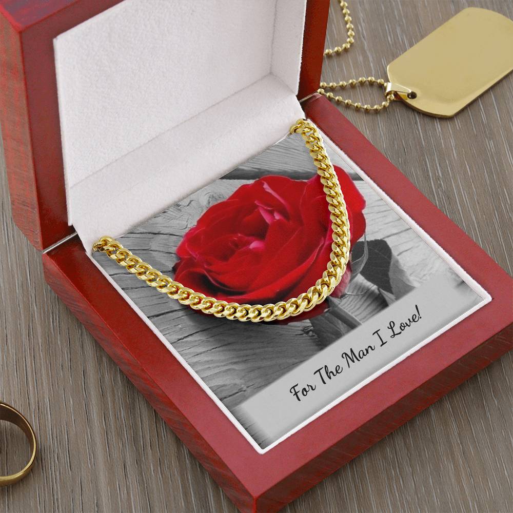 Jewelry Cuban Link Chain with Personalized Message Card for Him GiftsByJeff Gifts By Jeff Pittsburgh PA