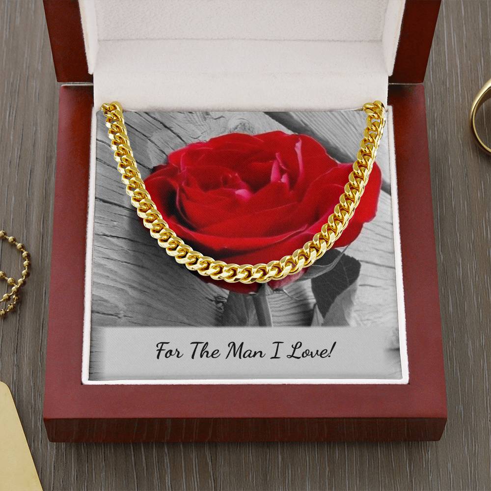 Jewelry Cuban Link Chain with Personalized Message Card for Him GiftsByJeff Gifts By Jeff Pittsburgh PA