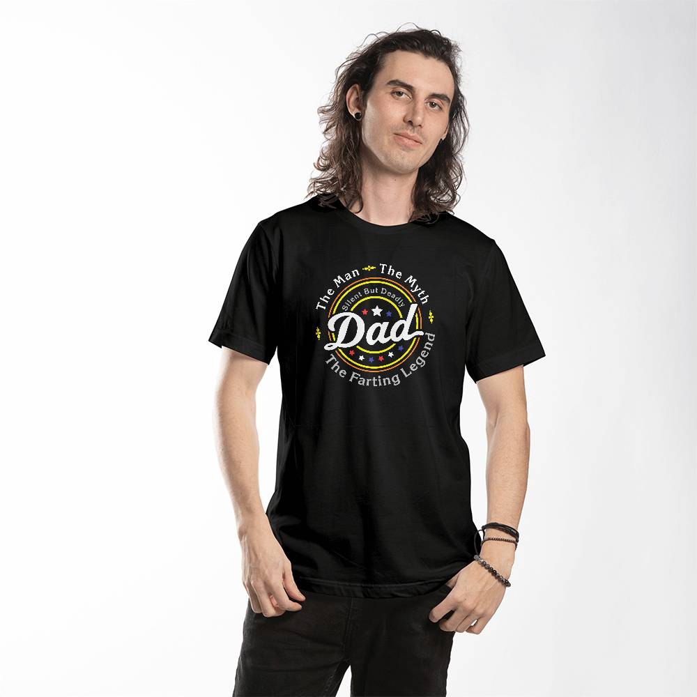 Jewelry DAD The Man, The Myth, The Farting Legend. Silent But Deadly - Bella + Canvas 3001 Jersey Adult Tee Tshirt GiftsByJeff Gifts By Jeff Pittsburgh PA