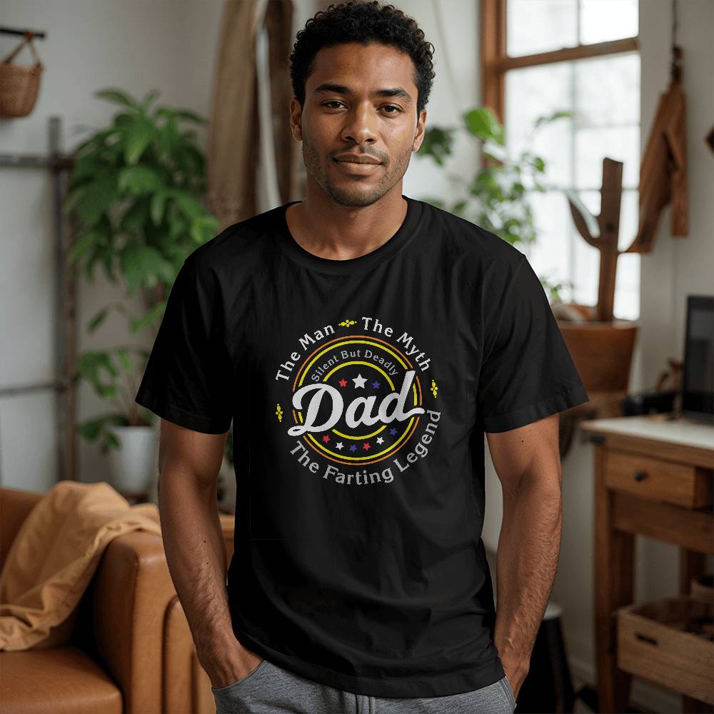 Jewelry DAD The Man, The Myth, The Farting Legend. Silent But Deadly - Bella + Canvas 3001 Jersey Adult Tee Tshirt GiftsByJeff Gifts By Jeff Pittsburgh PA