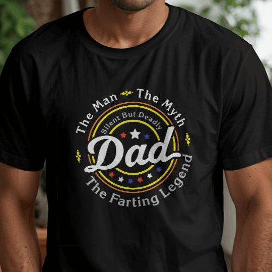 Jewelry DAD The Man, The Myth, The Farting Legend. Silent But Deadly - Bella + Canvas 3001 Jersey Adult Tee Tshirt GiftsByJeff Gifts By Jeff Pittsburgh PA