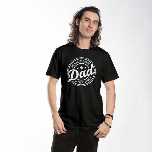 Apparel DAD - The Man, The Myth, The Legend - Black Men's T-shirt GiftsByJeff Gifts By Jeff Pittsburgh PA