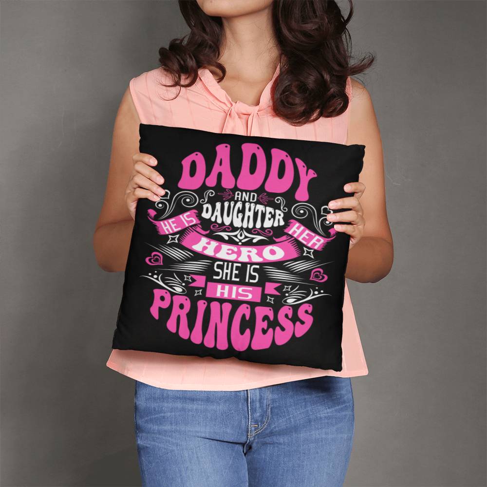 Jewelry Daddy and Daughter - He Is Her Hero, She Is His Princess - Custom Pillow GiftsByJeff Gifts By Jeff Pittsburgh PA